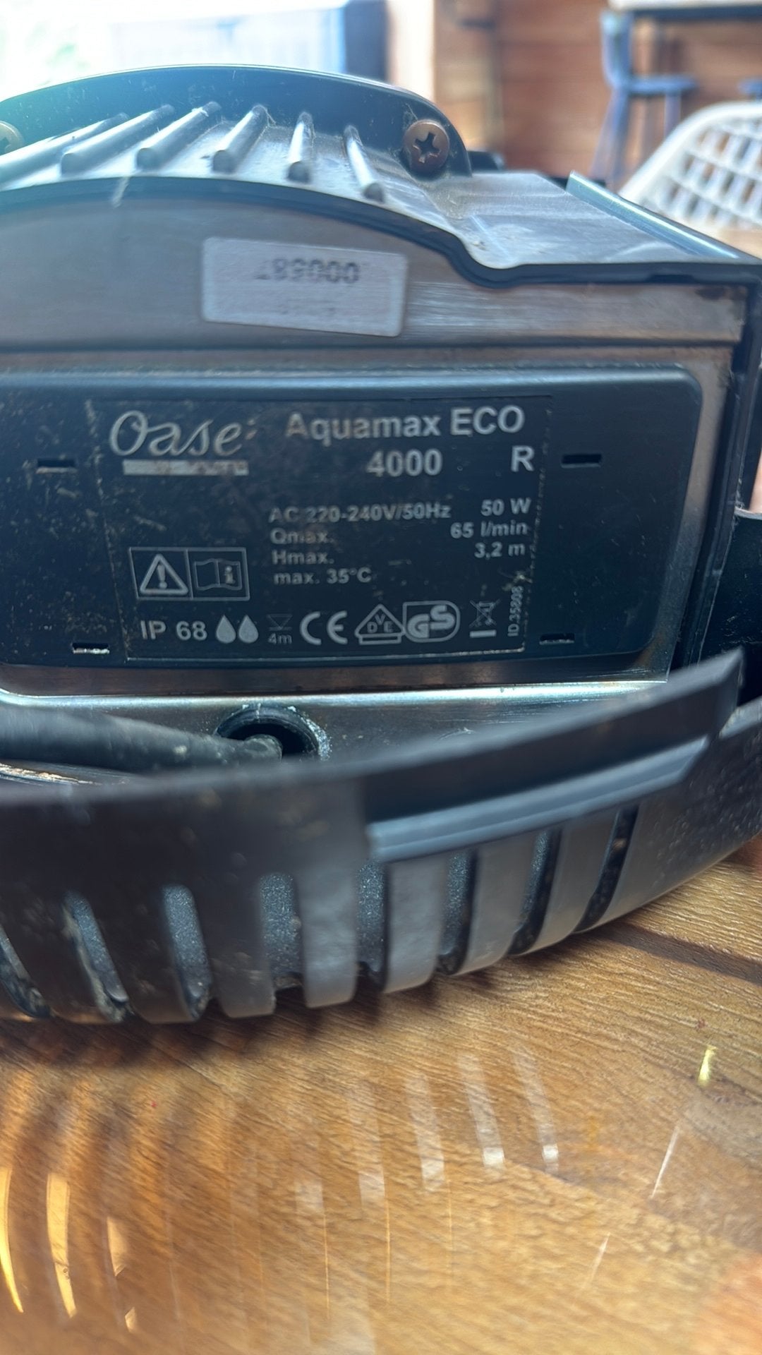 oase aquamax 4000, Ophalen of Verzenden, Gebruikt, Vijverpomp