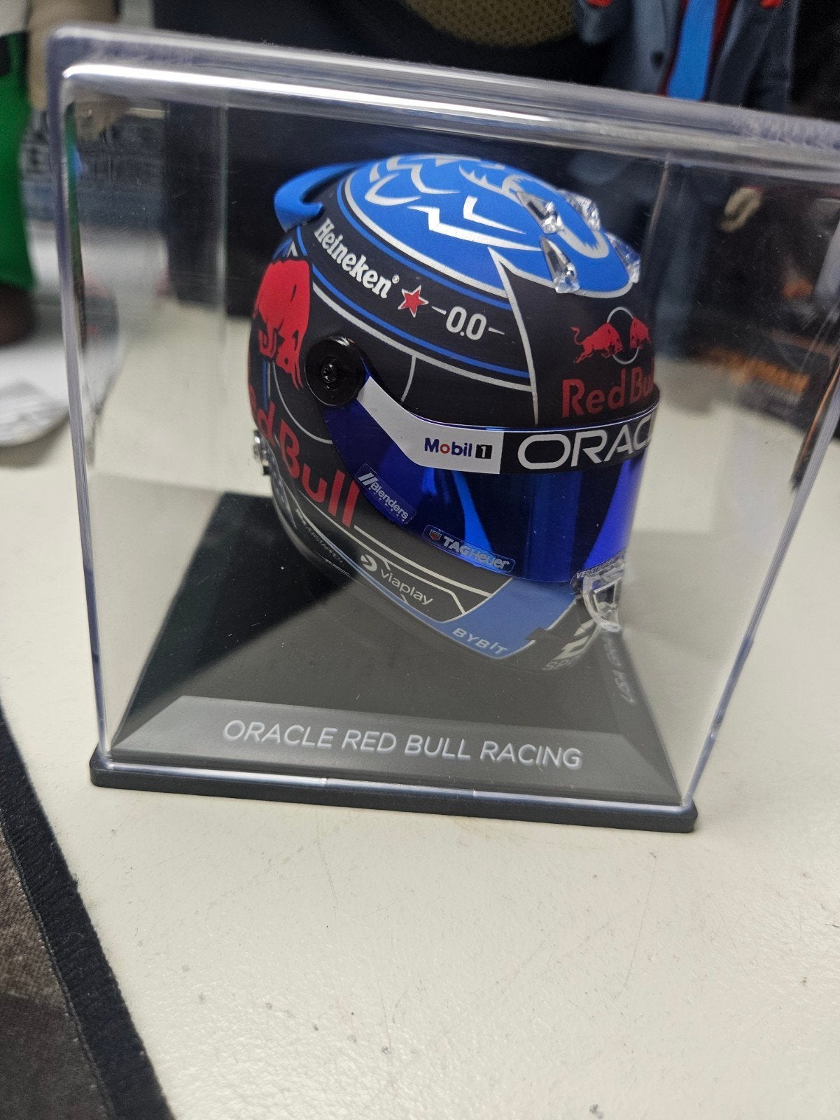 Max Verstappen USA GP 2024 Red Bull Racing schaalmodel helm, Ophalen of Verzenden, Nieuw, Formule 1
