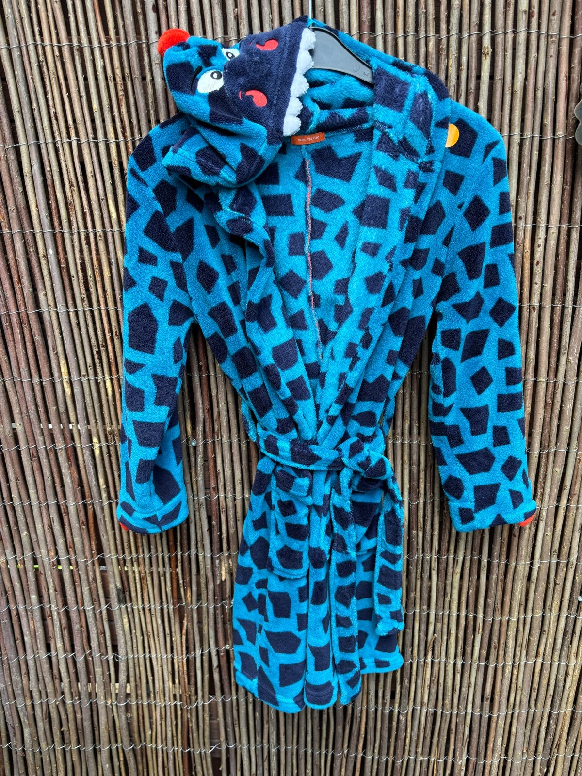 Hema Dino Badjas Maat 134/140, Ophalen of Verzenden, Zo goed als nieuw, Jongen of Meisje, Nacht- of Onderkleding