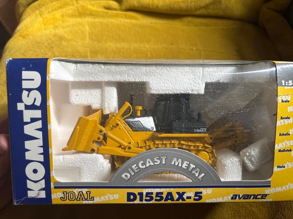 Komatsu D155AX-5 Bulldozer Model - JOAL Diecast Metaal, Overige merken, 1:50 of kleiner, Overige typen, Nieuw