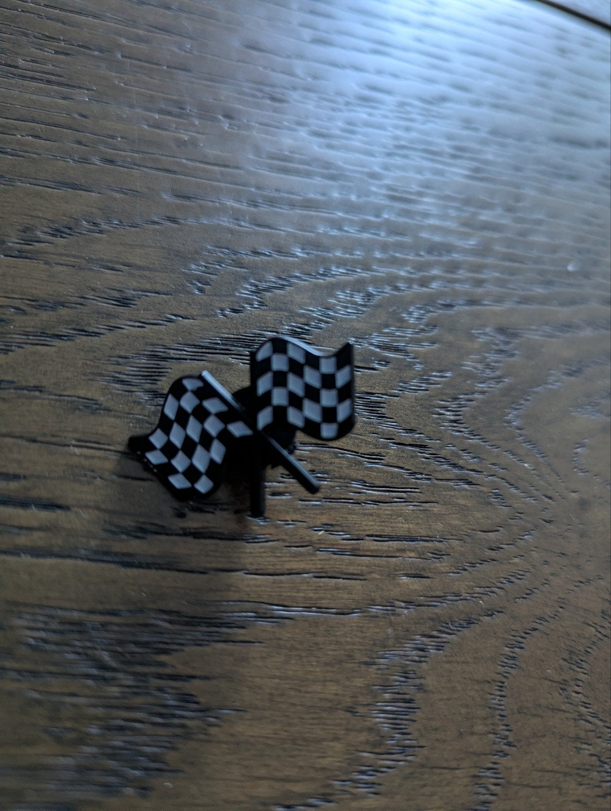 Nieuwe F1 Stijl Finishvlag Pin Badge, Ophalen of Verzenden, Nieuw