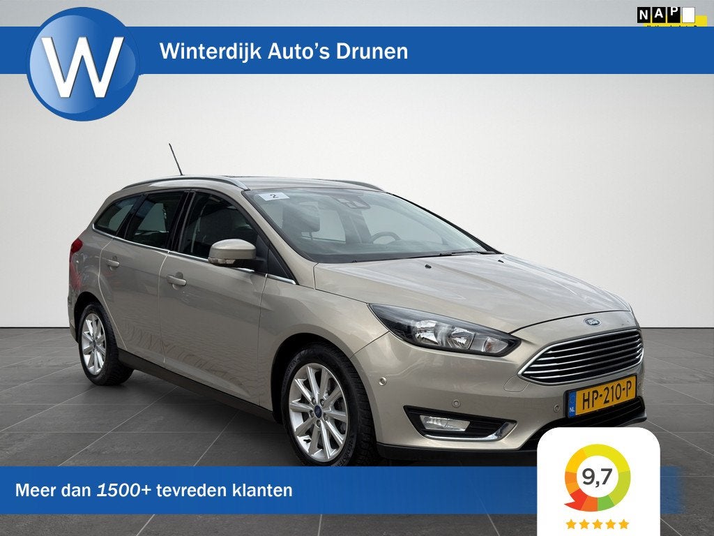 Ford Focus Wagon 1.0 Titanium Edition Clima|Cruise|Dode-Hoek, Auto's, 125 pk, Gebruikt, Euro 6, Origineel Nederlands