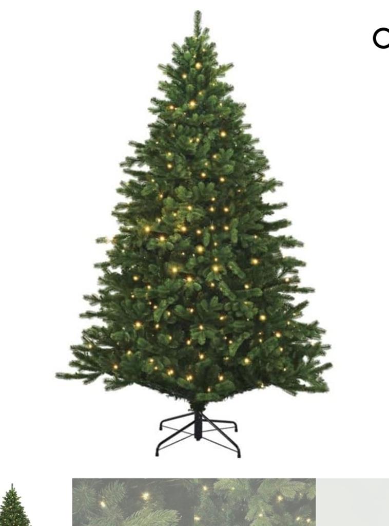 Blackbox kunstkerstboom met lampjes en 6 boxen vol accessoir, Ophalen, Zo goed als nieuw