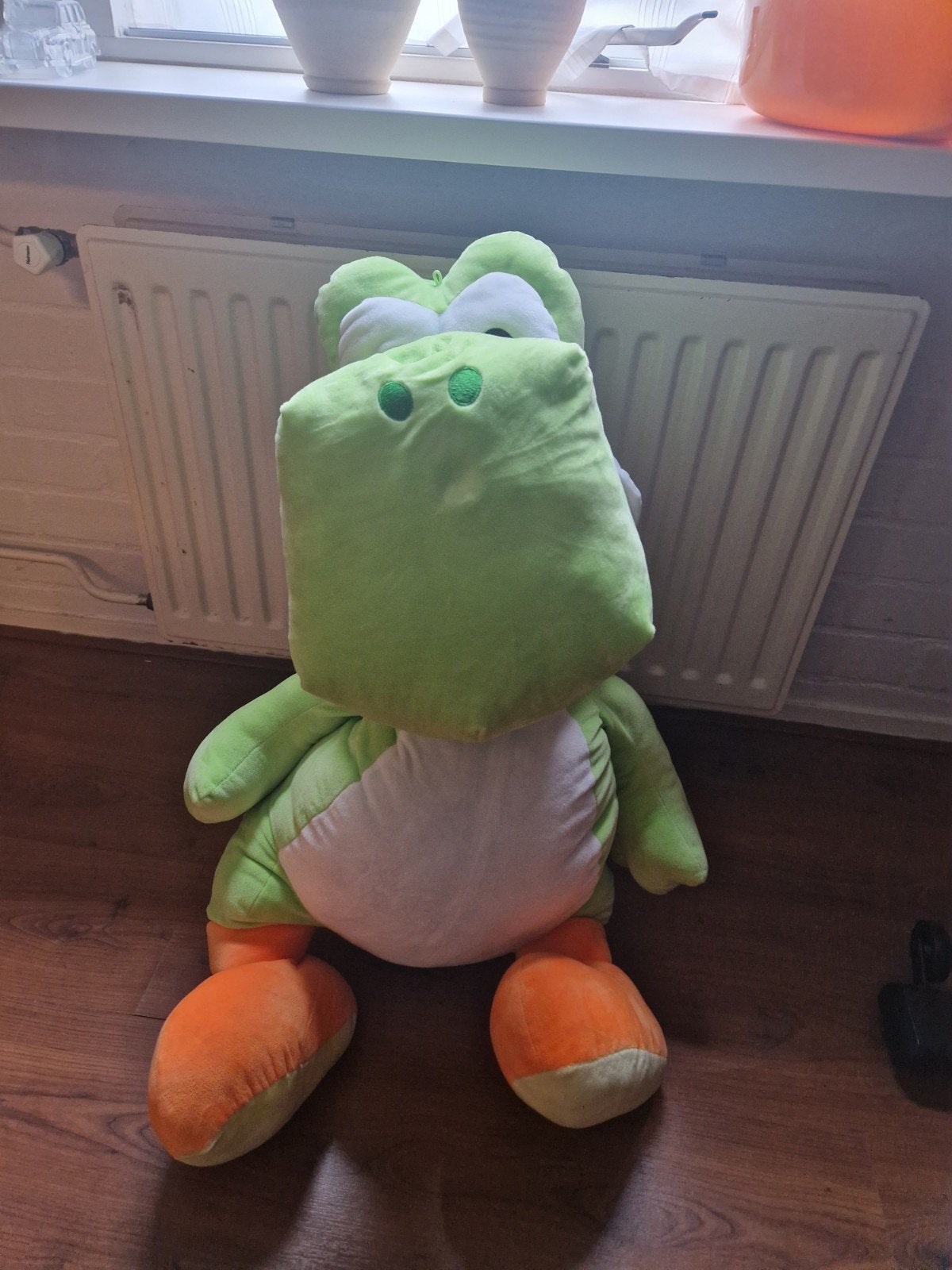 Super Mario  Yoshi knuffel groot, Kinderen en Baby's, Speelgoed | Knuffels en Pluche, Ophalen, Zo goed als nieuw, Overige typen