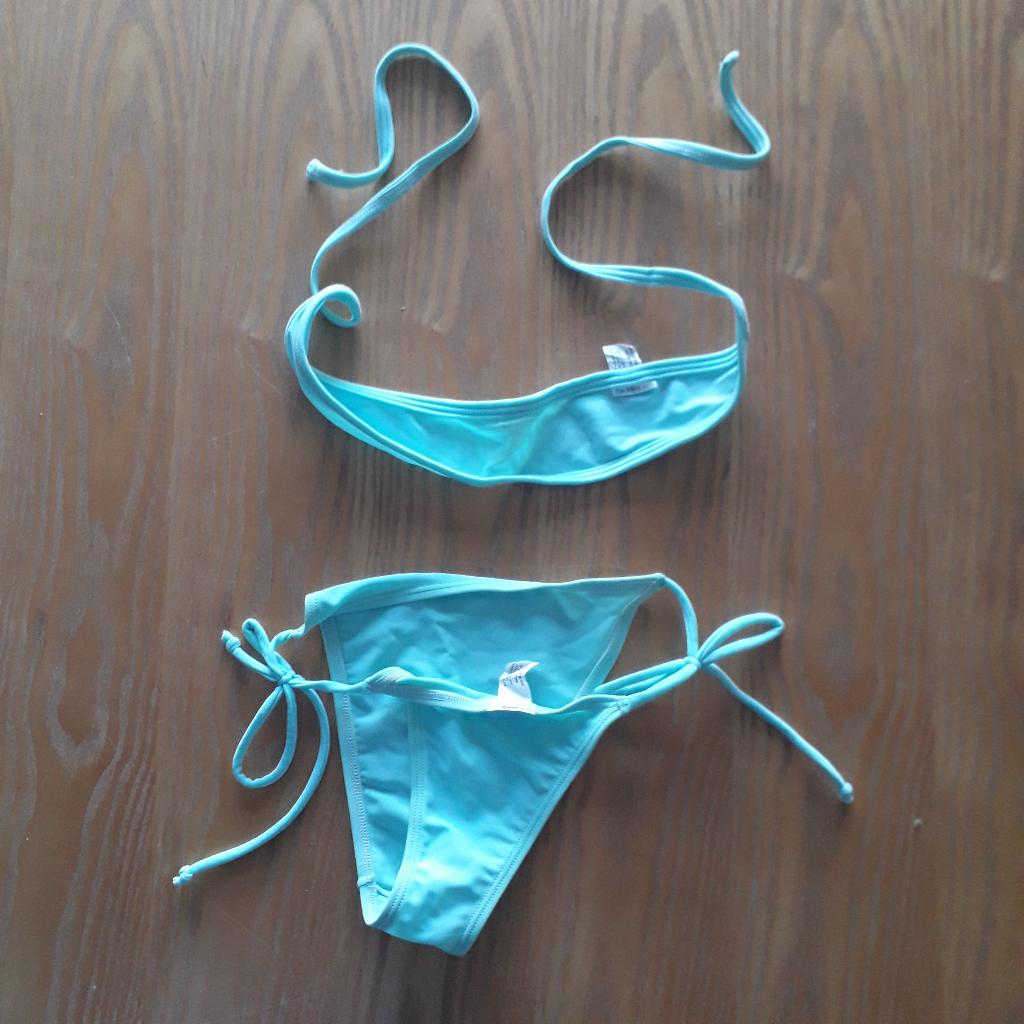 sexy bikini mintgroen, XS en cup A, nooit gedragen, The bikini com, Verzenden, Nieuw, Bikini