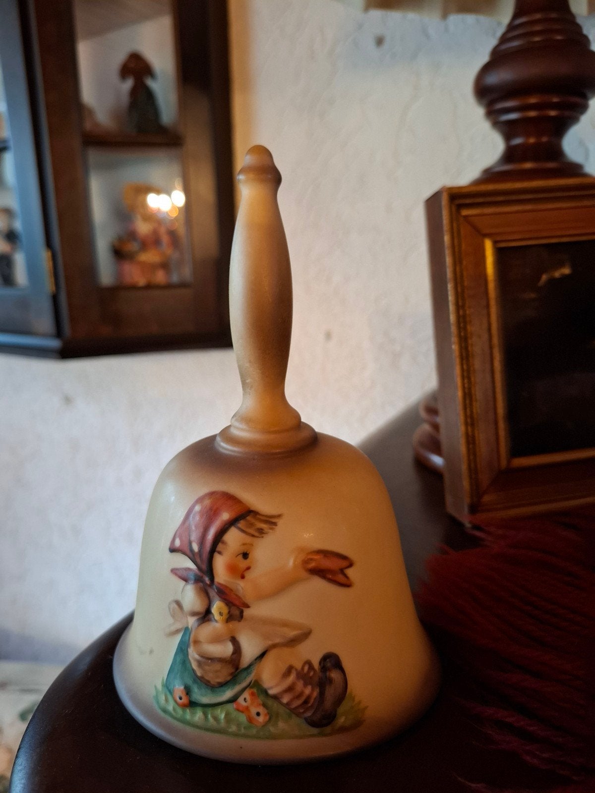 Vintage Hummel Kerstklok 1979 - Meisje met Vogel, Ophalen of Verzenden