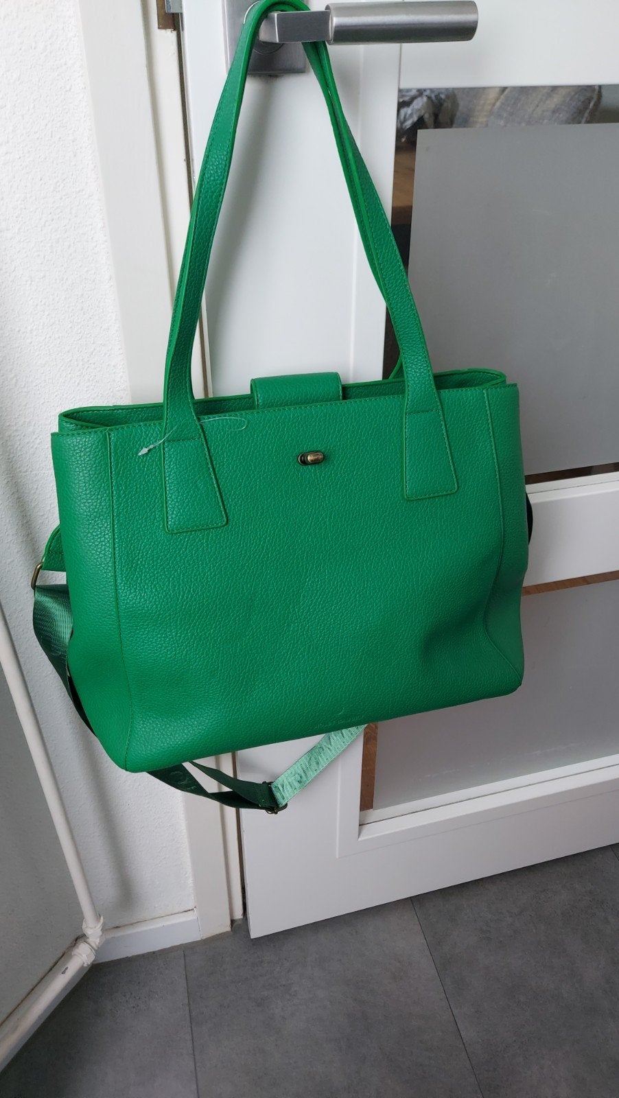 Violet Hamden Groene Handtas, Ophalen, Nieuw, Groen, Handtas
