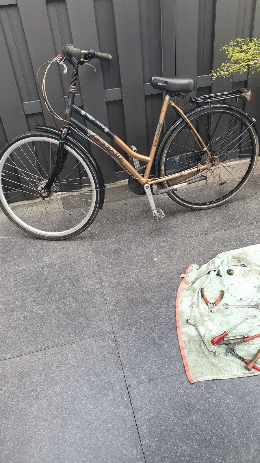 damesfiets  28 inch, 50 tot 53 cm, Ophalen of Verzenden, Zo goed als nieuw, Handrem