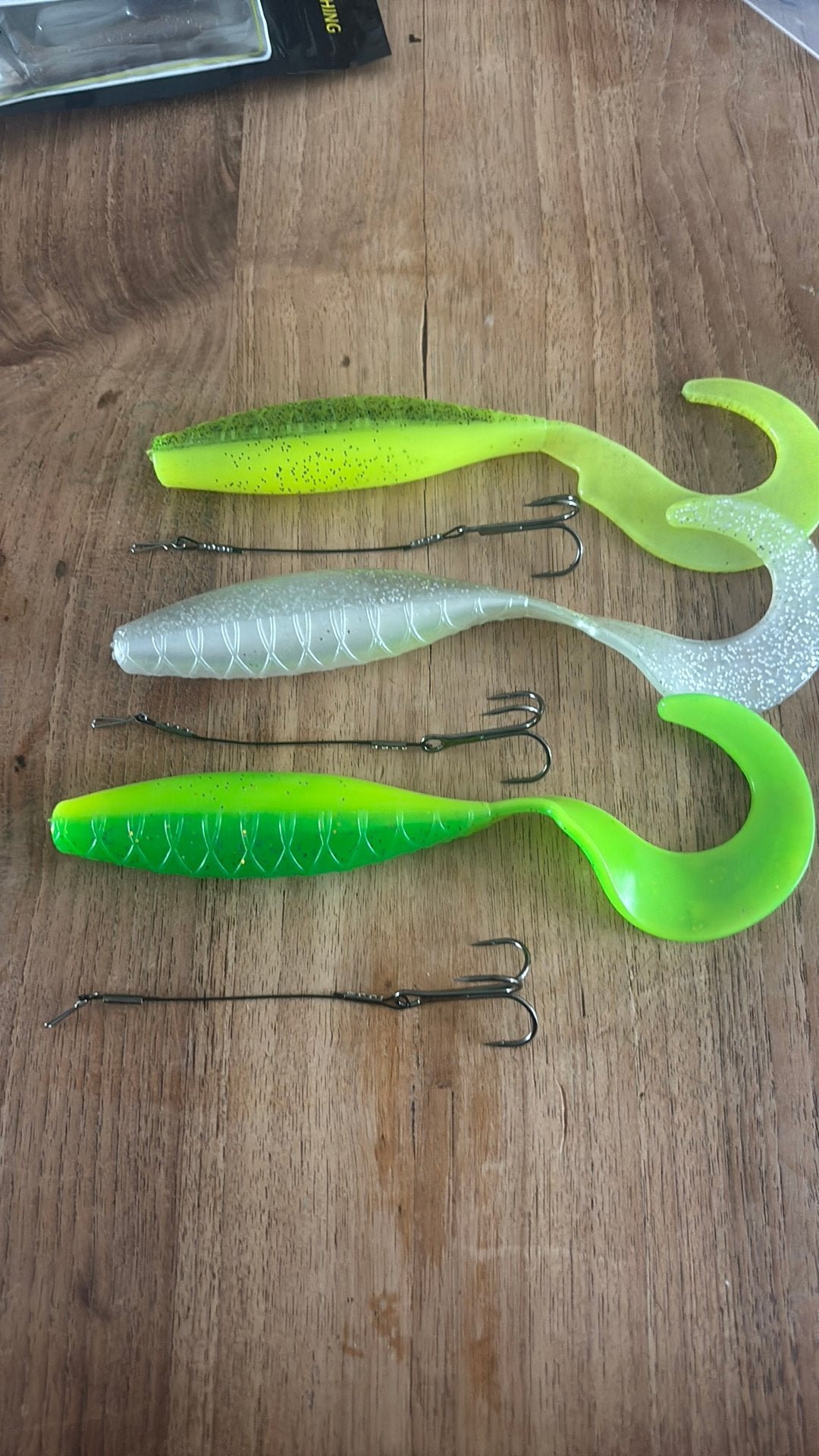 3 grote 20cm grubs met stinger, Ophalen of Verzenden, Zo goed als nieuw, Overige typen