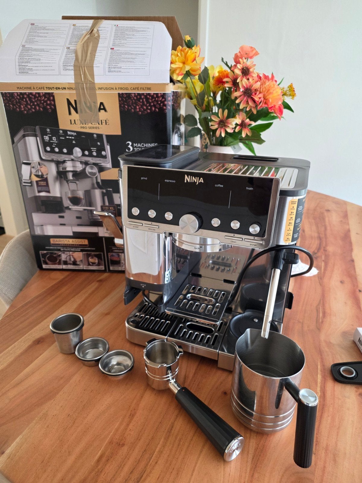 Ninja Luxe Café Pro Series ES701EU, 10 kopjes of meer, Koffiemachine, Ophalen of Verzenden, Zo goed als nieuw