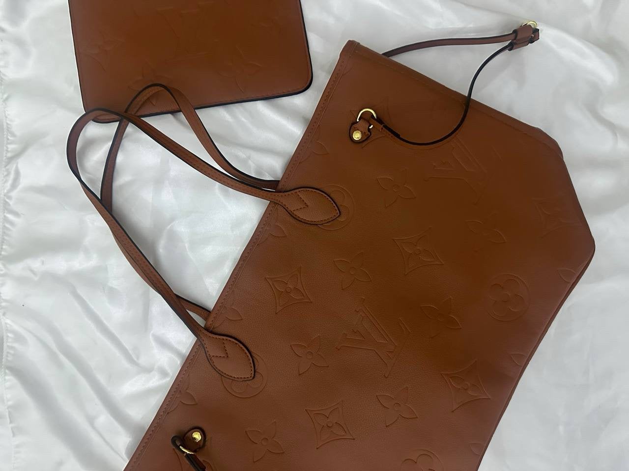 Neverfull bag bruin, Ophalen of Verzenden, Zo goed als nieuw, Bruin