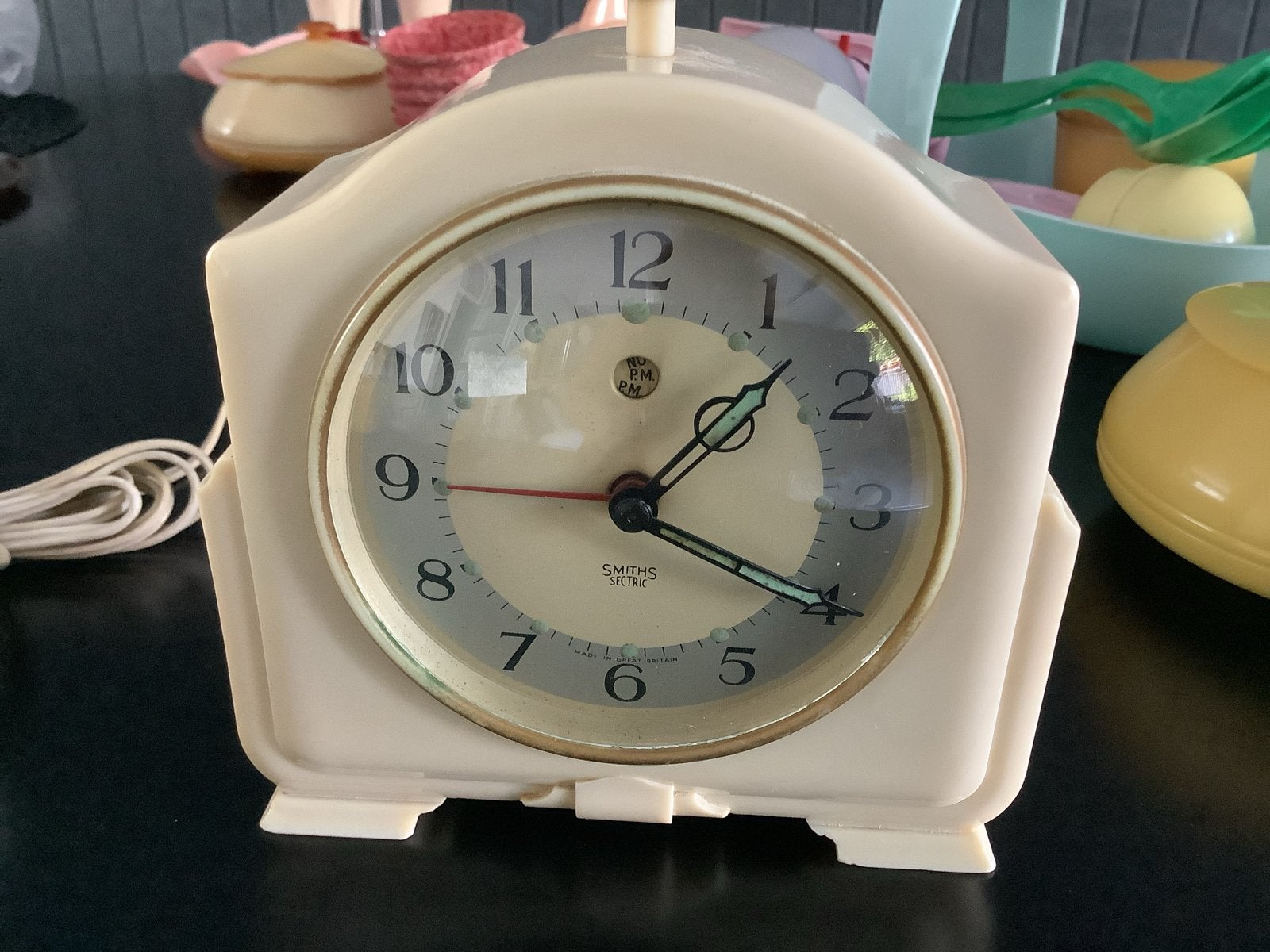 Vintage Smiths Sectric elektrische wekker, Model CA, Antiek en Kunst, Ophalen of Verzenden