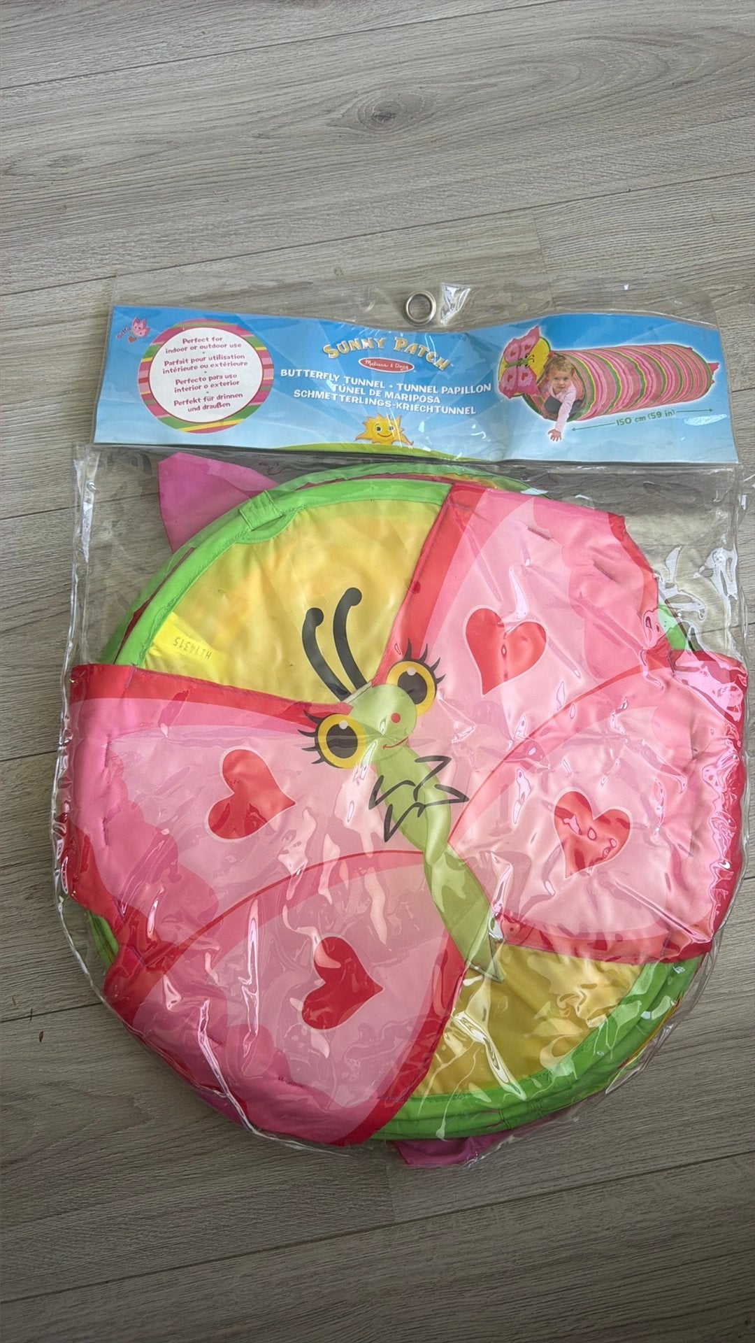 Melissa & Doug speeltunnel vlinder zo goed als nieuw, Kinderen en Baby's, Speelgoed | Overig, Ophalen of Verzenden, Zo goed als nieuw