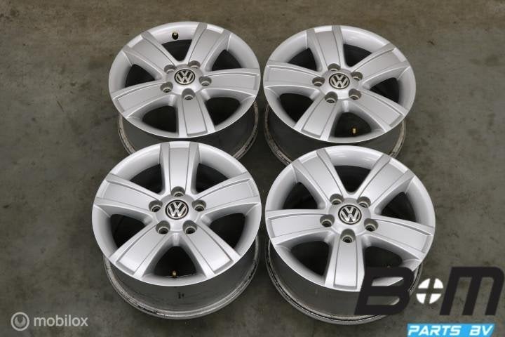 ORIGINEEL! 15 inch velgen VW Golf 5 / Golf 6! 1Z0601025S, Auto-onderdelen, Gebruikt, Velg(en)