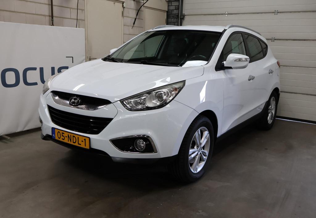 Hyundai ix35 2.0i Style 2e eigenaar NAP Leder Trekhaak Cruis, Auto's, Gebruikt, Handgeschakeld, SUV of Terreinwagen, IX35