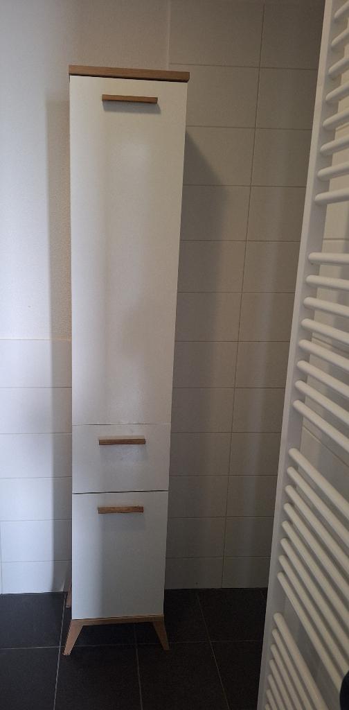PELIPAL badkamerkast Noventa glazen plankjes badkamermeubel, Ophalen, (Half)hoge kast, Minder dan 50 cm, Gebruikt