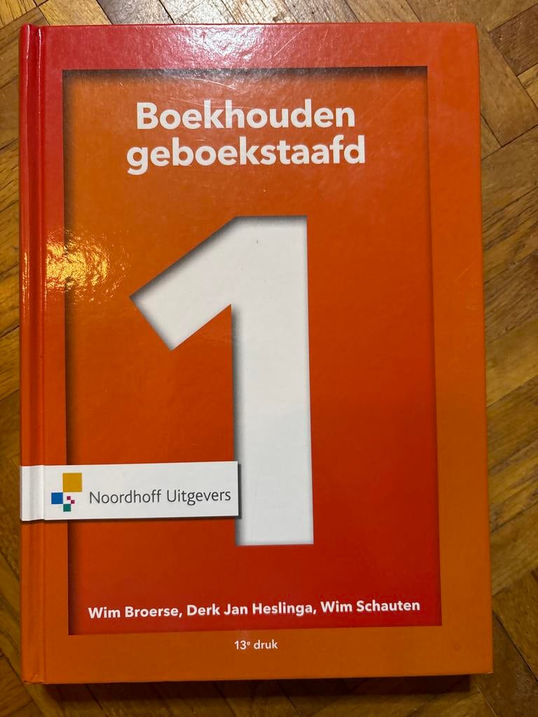 Boekhouden geboekstaafd 1 13e druk, Ophalen of Verzenden, Gamma, Gelezen, HBO