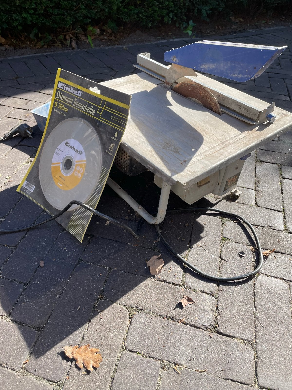 Einhell LE-ESM 920 Niro Tegelzaagmachine met Diamantzaagblad, Gebruikt, Overige typen, 600 tot 1200 watt, Ophalen of Verzenden