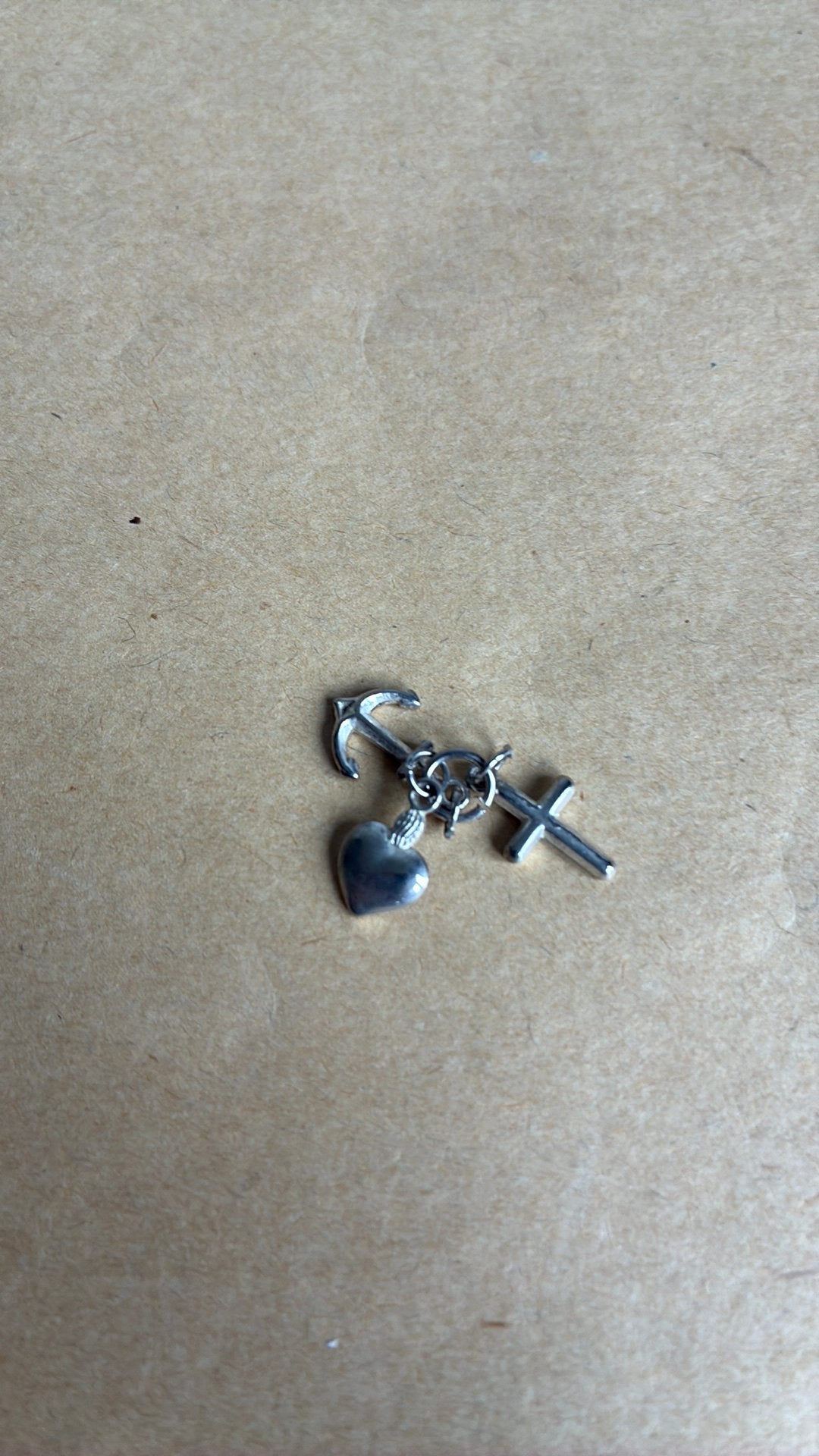 Hanger zilver geluk hoop liefde, Ophalen of Verzenden, Gebruikt, Zilver, Zilver