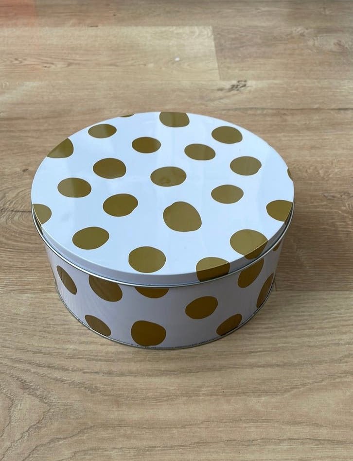 Een leuke metalen (kiekjes)blik, doos, Ophalen of Verzenden, Zo goed als nieuw, Meerkleurig, Metaal
