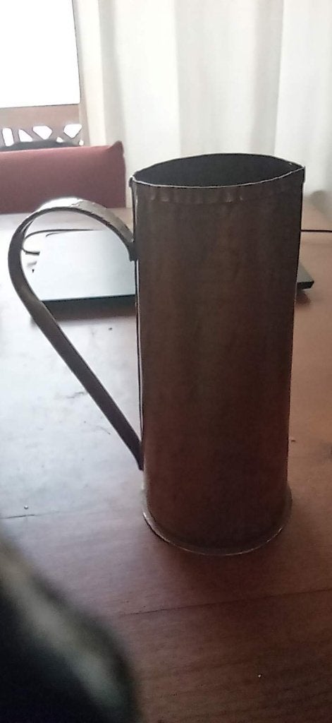 koperen schenkkan vintage antiek handgemaakt zwitsers, Verzenden, Koper