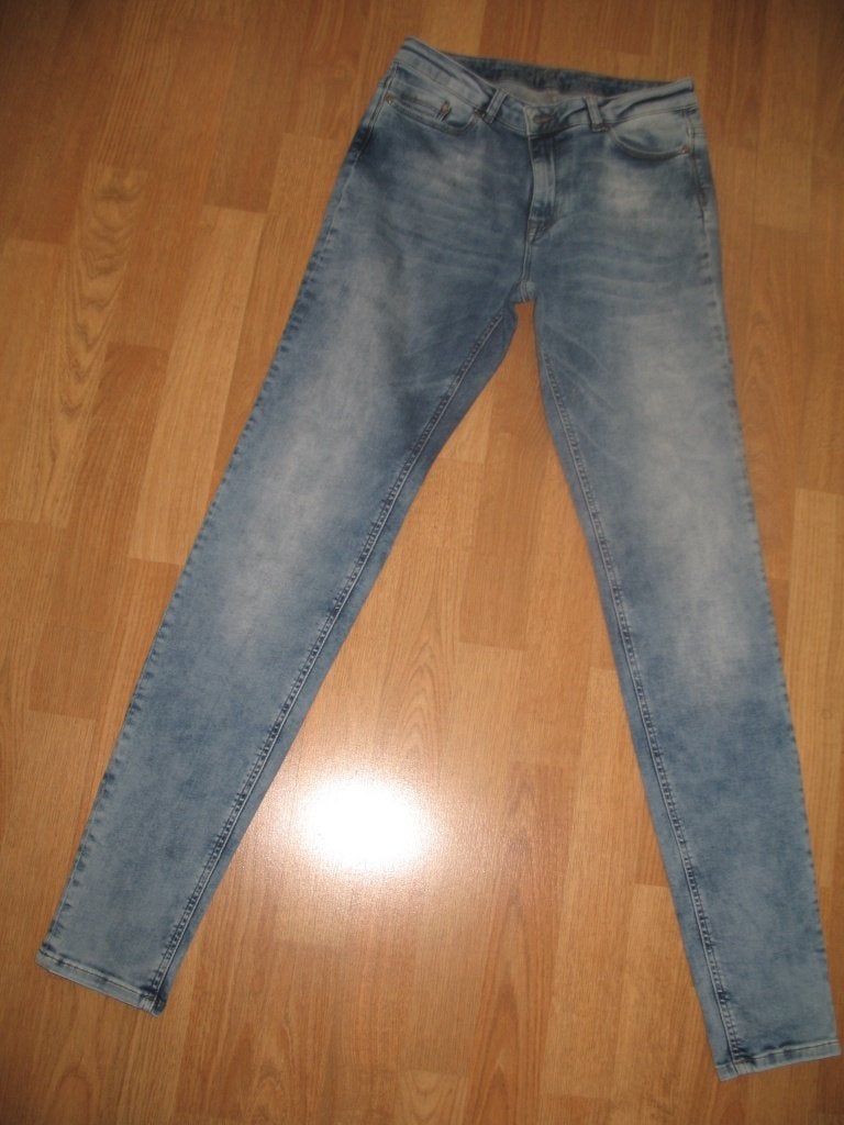 COREL SUPERSTRETCH Spijker Broek Blauw met Fade Effect Mt. M, Kleding | Dames, Blauw, Ophalen of Verzenden, Zo goed als nieuw