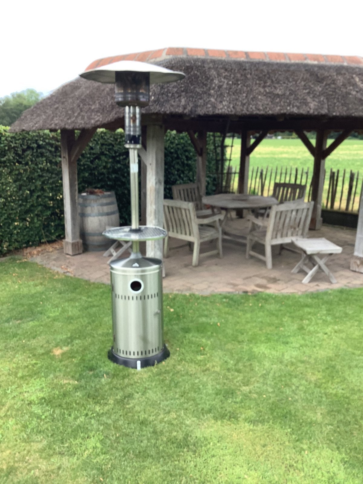 Gas heater. Op wieltjes verplaatsbaar., Tuin en Terras, Ophalen, Zo goed als nieuw, Draaibaar