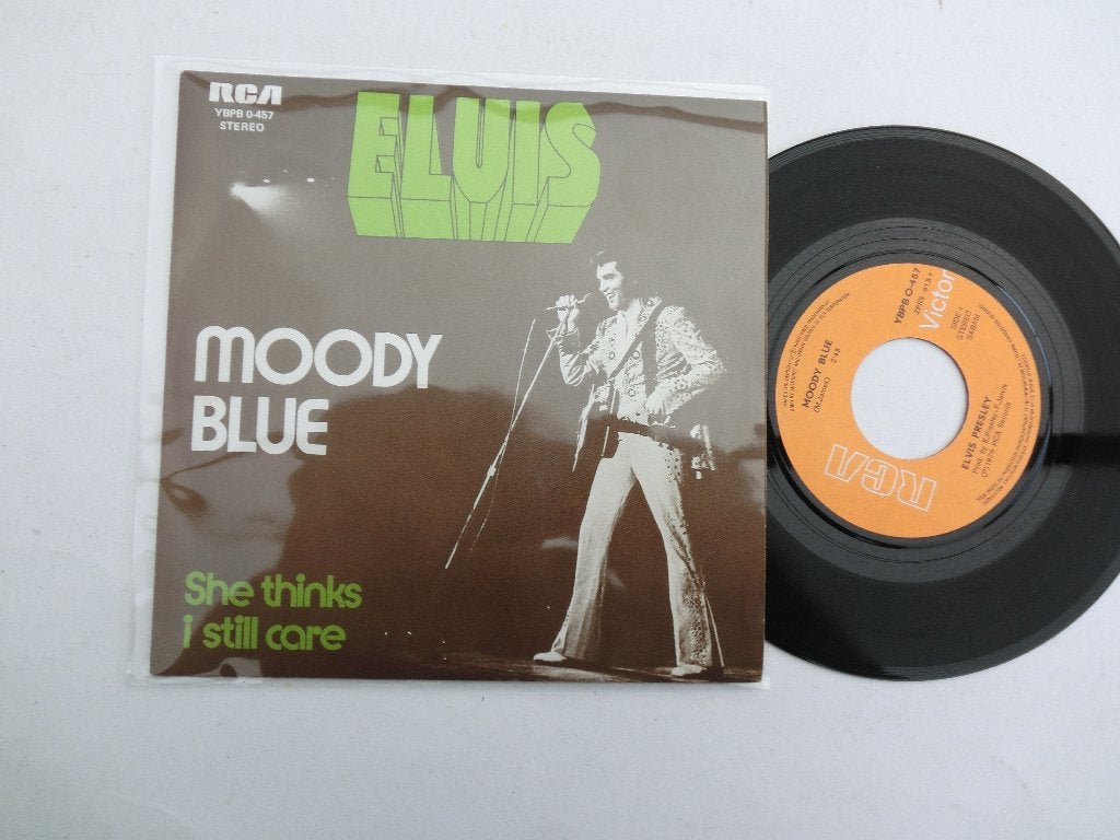Elvis Presley Moody blue, 7 inch, Single, Ophalen of Verzenden, Zo goed als nieuw
