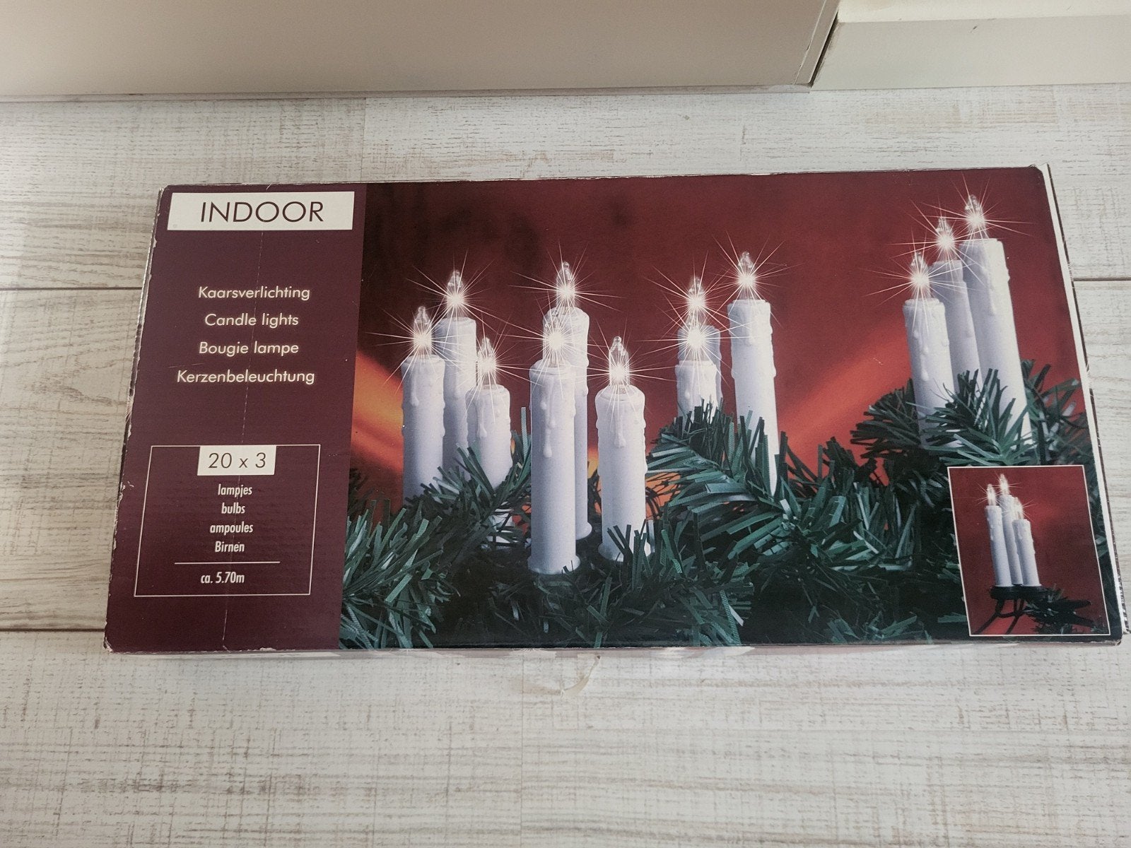 Vintage Kerstboomverlichting -  met 60 Kaarsjes (20x3), Diversen, Ophalen of Verzenden