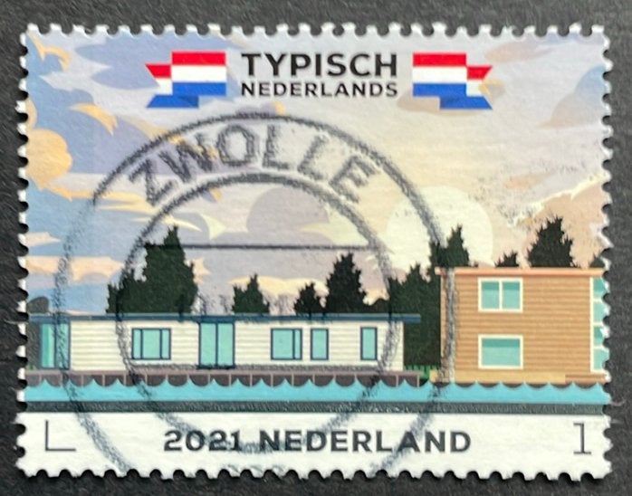2021 Typisch Nederlands nvph 3924 Woonboten, Ophalen of Verzenden, Na 1940, Gestempeld