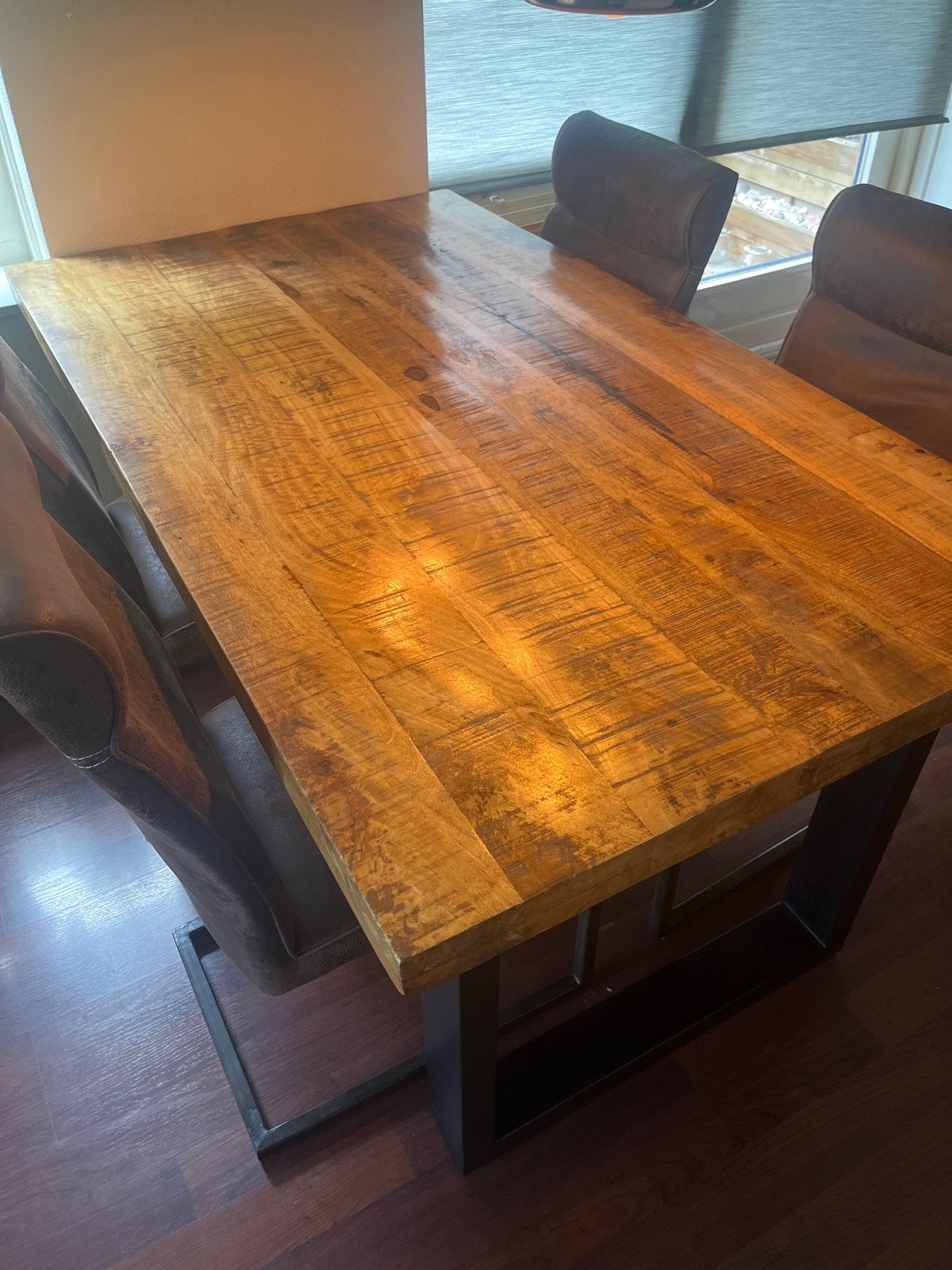 Eettafel met of zonder stoelen, Ophalen, 50 tot 100 cm, Zo goed als nieuw, 150 tot 200 cm