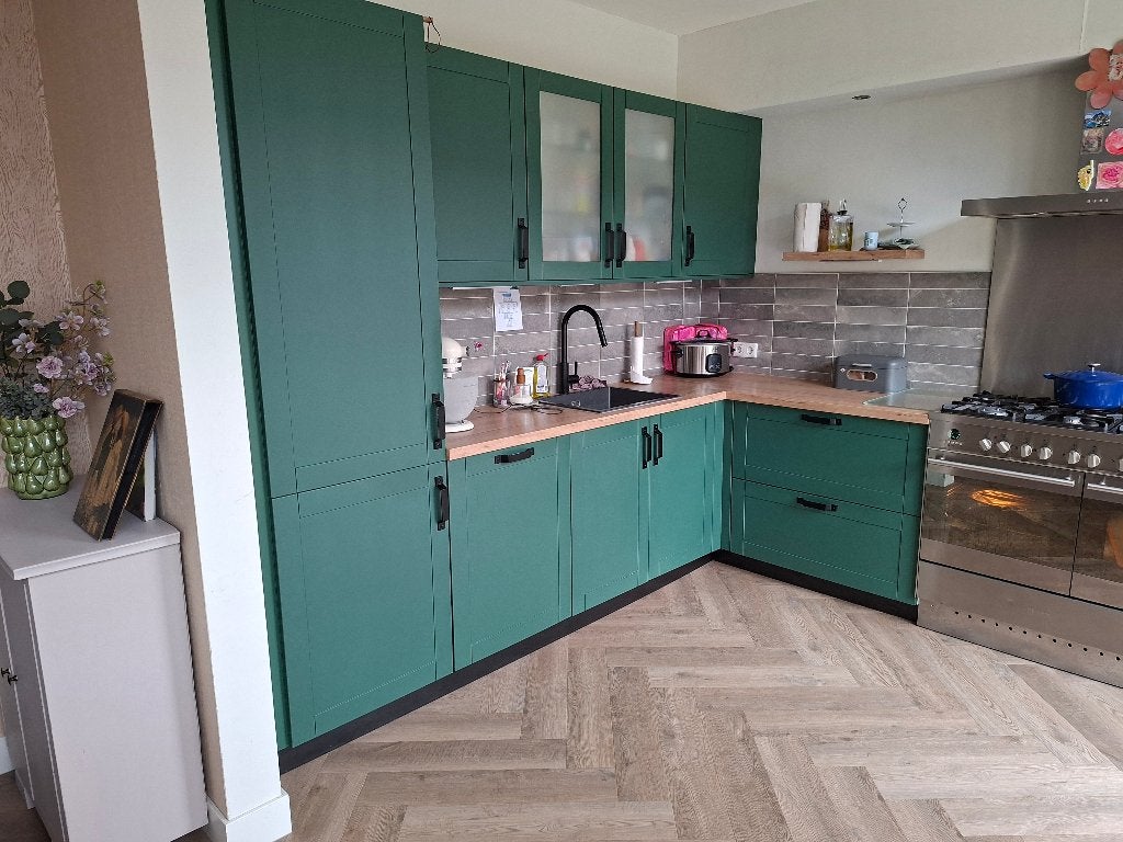 Keuken, Huis en Inrichting, Keuken | Complete keukens, Ophalen, Gebruikt, Hoekkeuken, Hoogglans of Gelakt