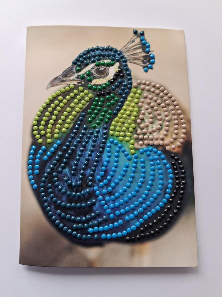 Diamond painting kaart pauw, Ophalen of Verzenden, Nieuw, Overige thema's