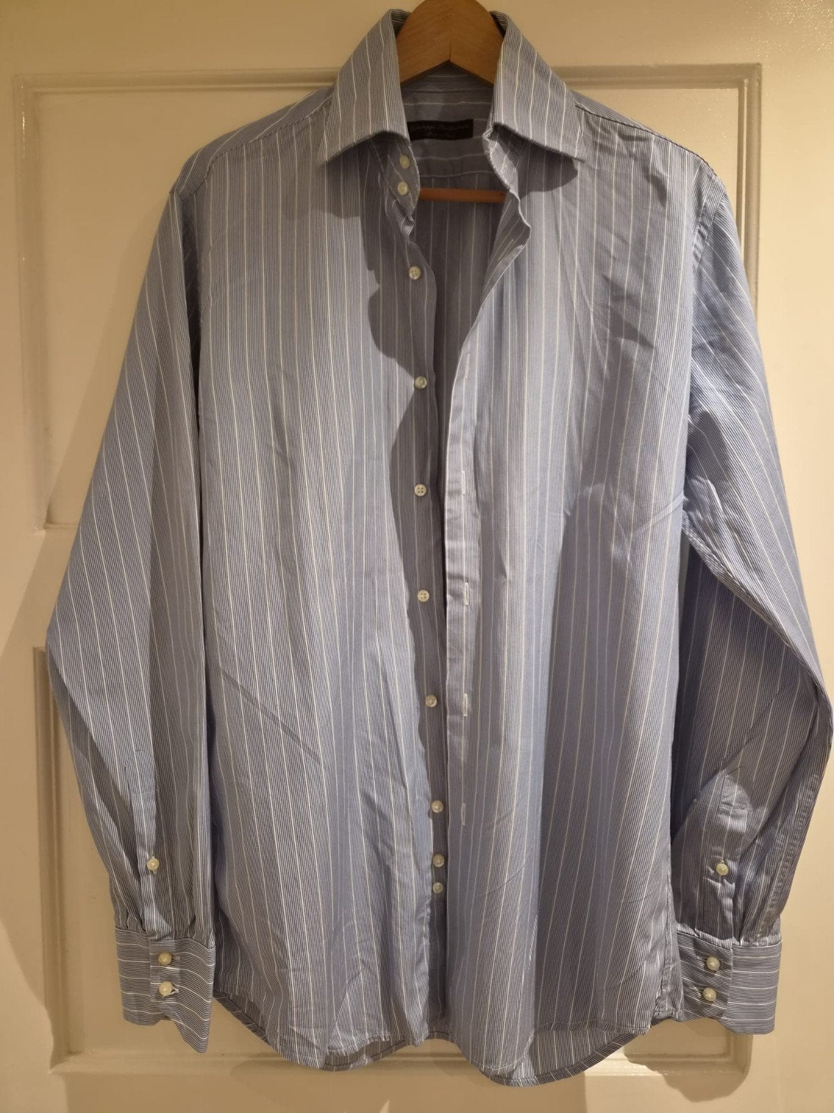 Giuseppe Baldassarri Luxe Overhemd - 100% Katoen - Maat 40, Ophalen of Verzenden, Zo goed als nieuw, Giuseppe Baldassarri, Halswijdte 39/40 (M)