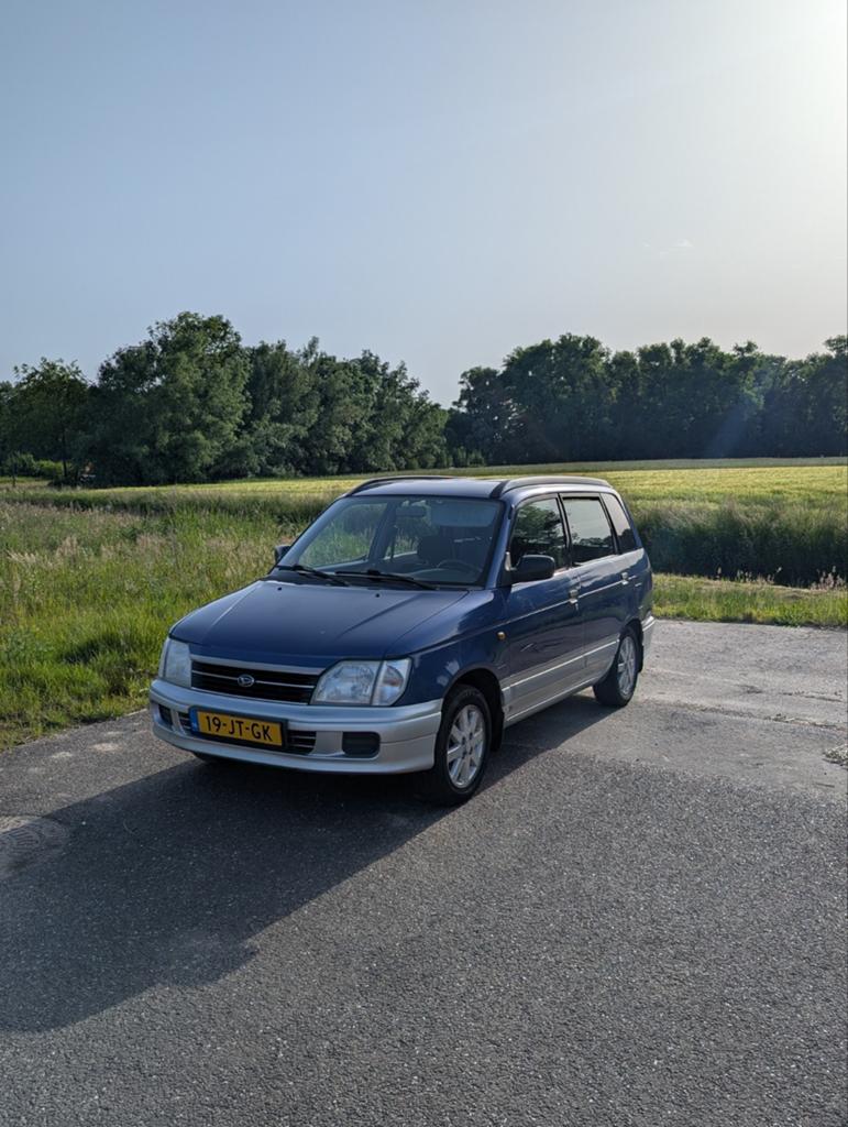 Daihatsu Gran Move 1.6 2002 Blauw. Airco  APK, Stof, 40 €/maand, Elektrische ramen, 4 cilinders