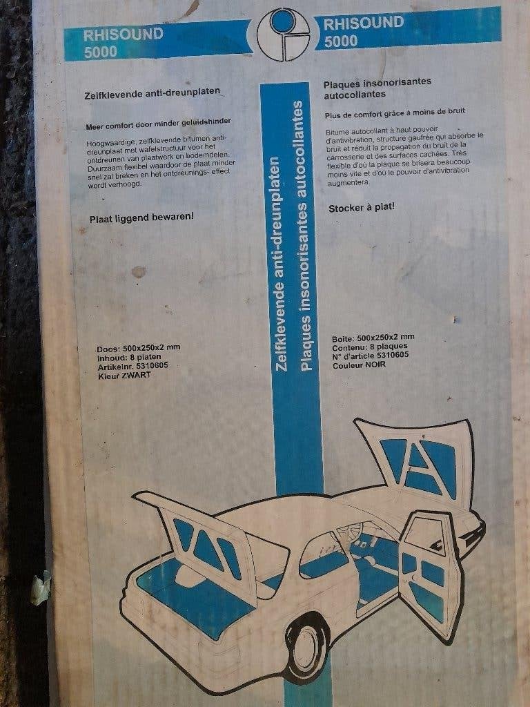 Anti-Dreun platen zelfklevend, 50x50 en 25x50, 2mm dik Nieuw, Ophalen of Verzenden, Nieuw, Motorboot