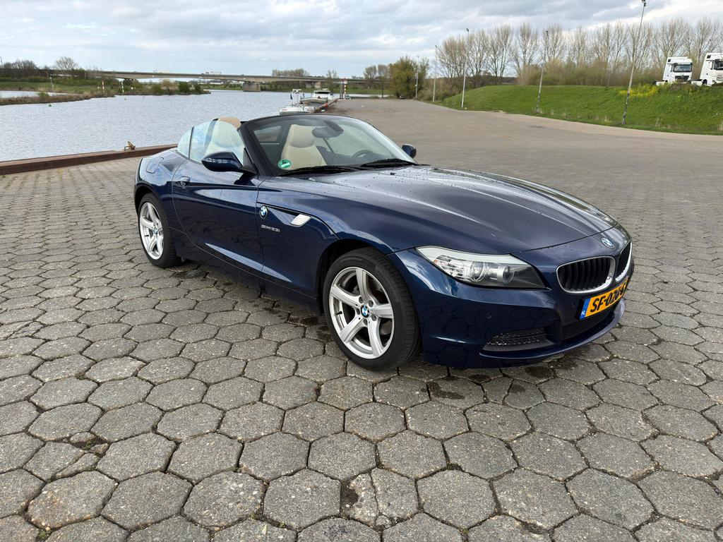 BMW Z4 2.5 Roadster Sdrive 23I 2010 Blauw, Auto's, Beige, 2497 cc, Cabriolet, Blauw