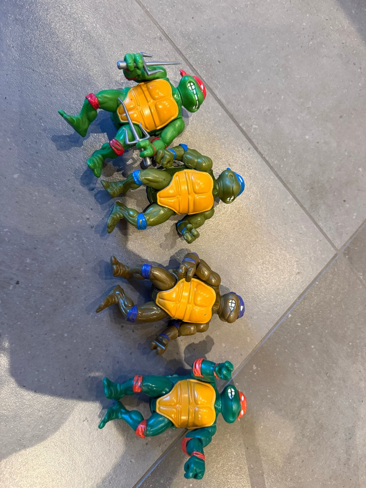 Vintage Teenage Mutant Ninja Turtles actiefiguren, Ophalen of Verzenden, Gebruikt