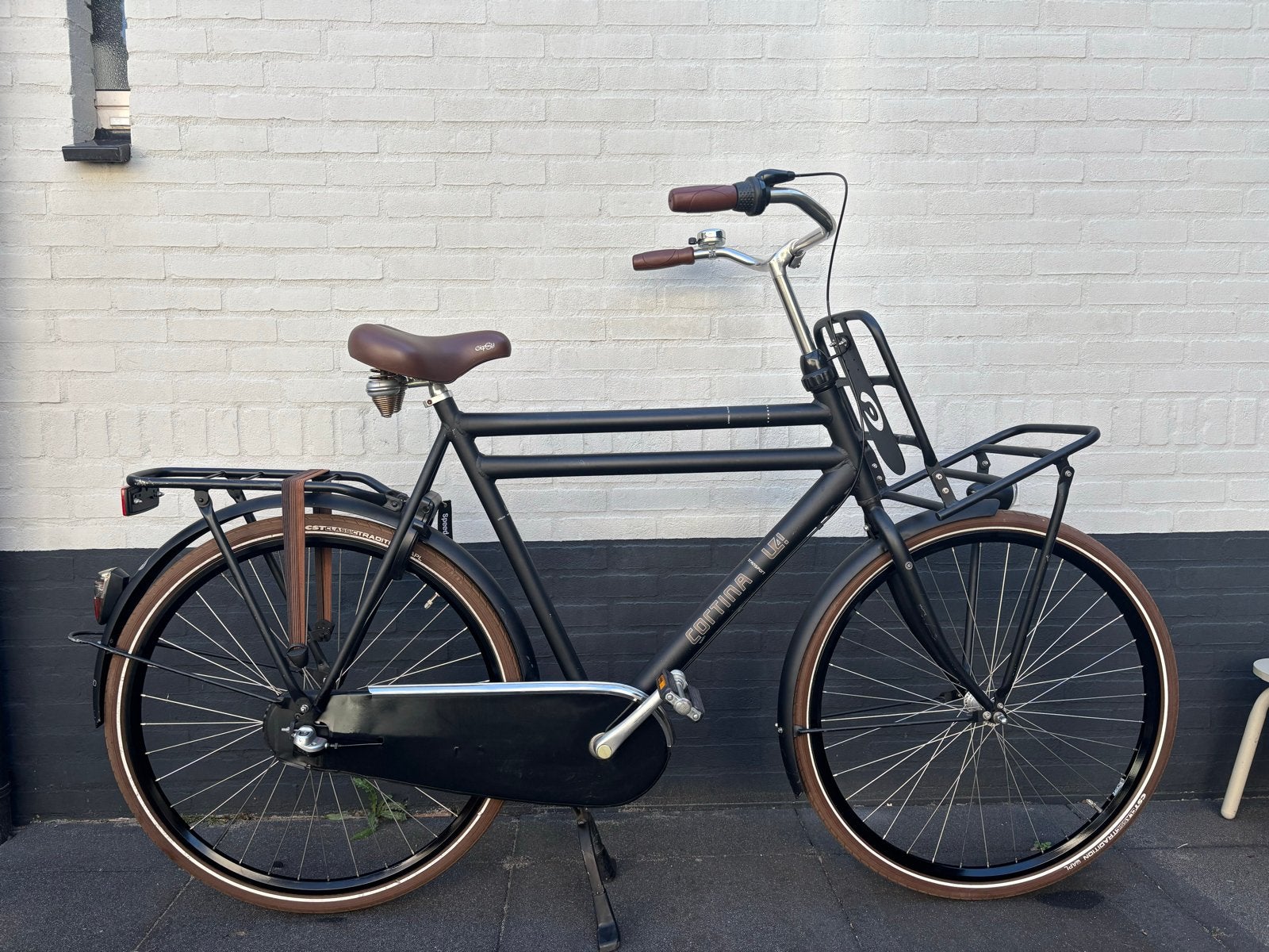 Cortina U4 Transportfiets - Maat 65, 3 versnellingen, Fietsen en Brommers, Fietsen | Heren | Herenfietsen, Overige merken, Terugtraprem