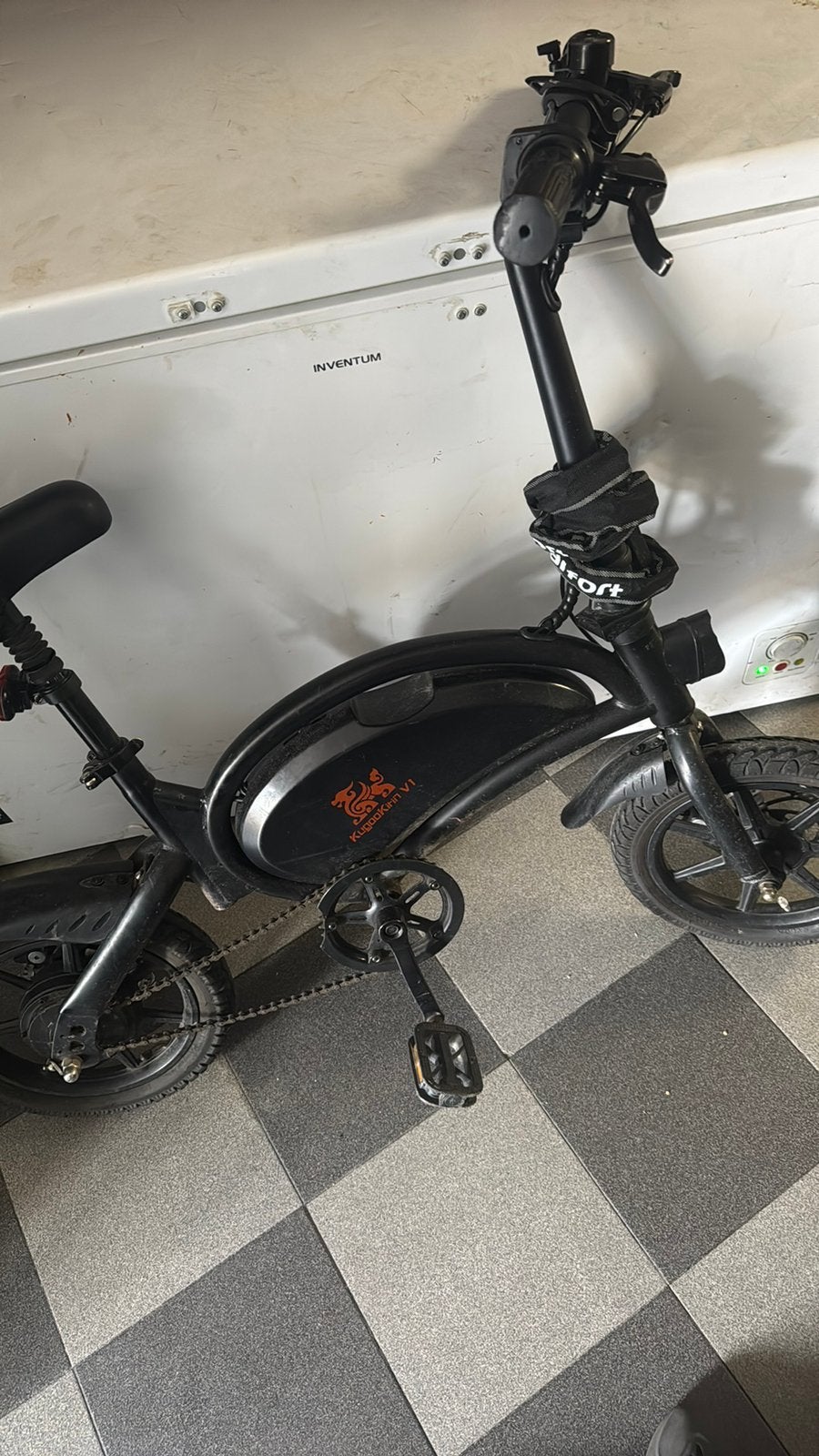 E-bike kungoo kirin v1, Versnellingen, Zo goed als nieuw, 57 tot 61 cm, Schijfrem