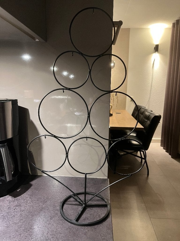 Metalen kerstboom zwart, Ophalen, Zo goed als nieuw