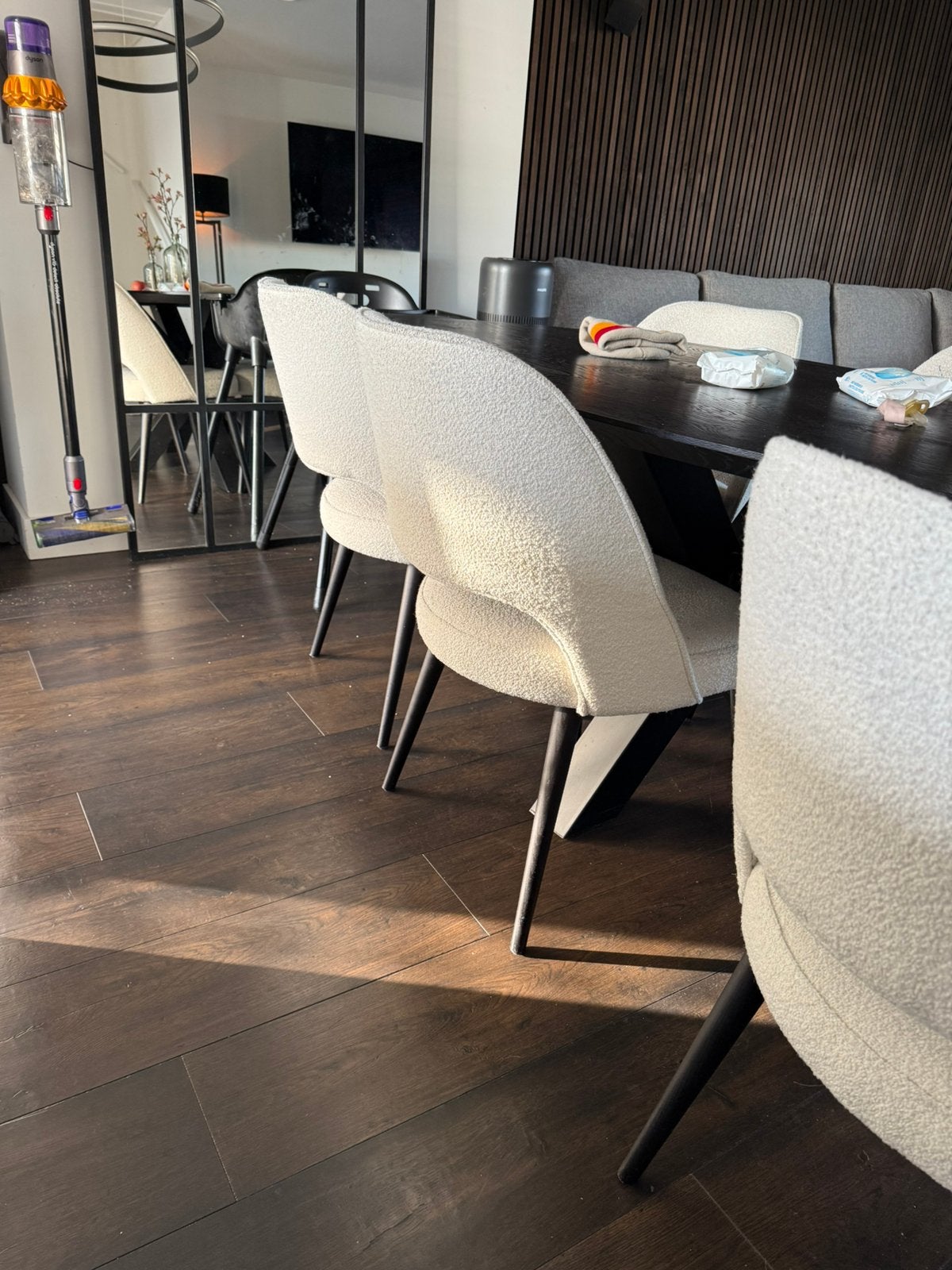 Heel mooi witte eet tafel stoelen 6 Stuks!, Huis en Inrichting, Stoelen, Ophalen, Zo goed als nieuw, Wit