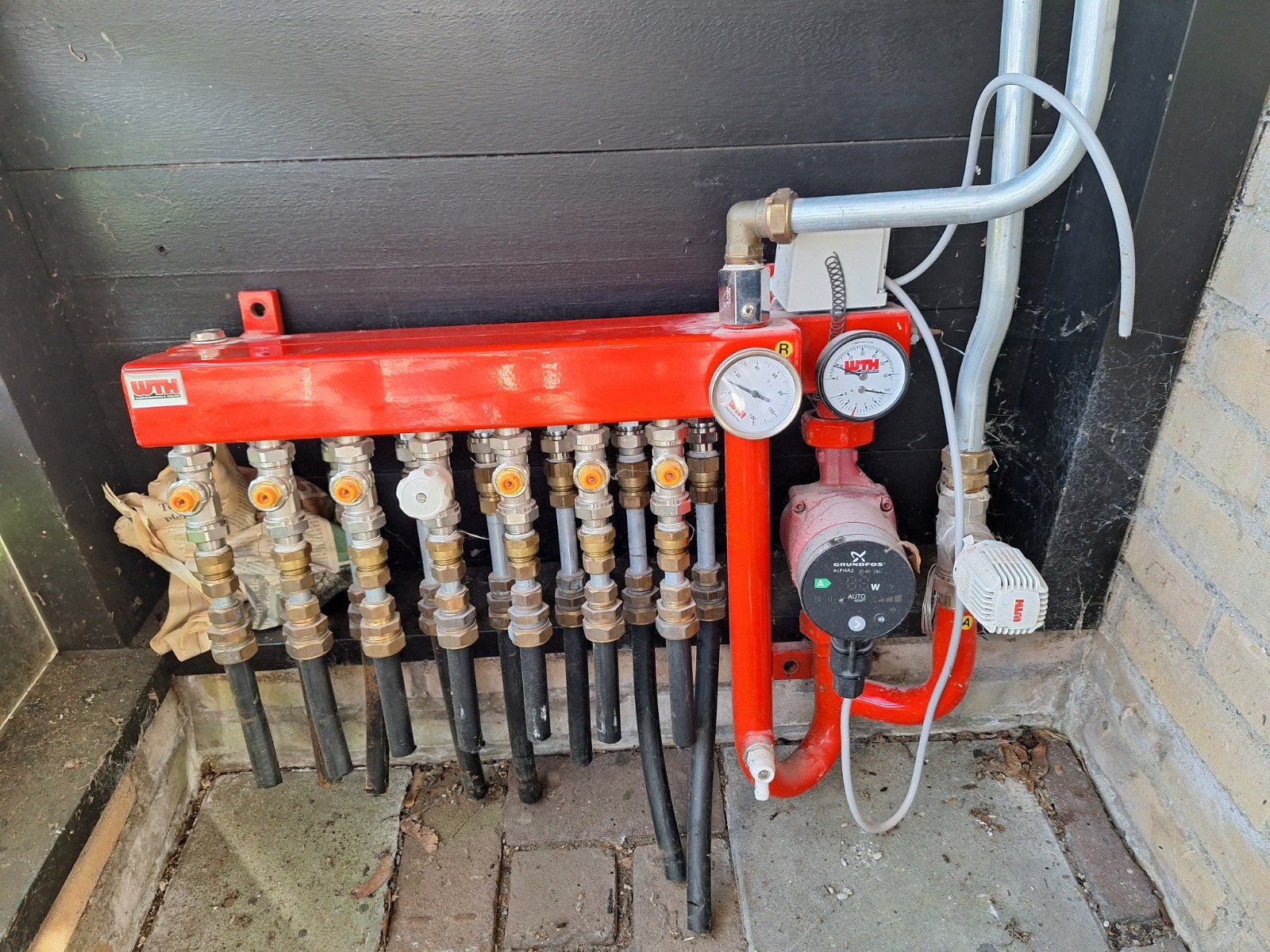WTH Verdeelblok Vloerverwarming met Grundfos Alpha2 Pomp, Ophalen, 30 tot 80 cm, Gebruikt, Overige typen