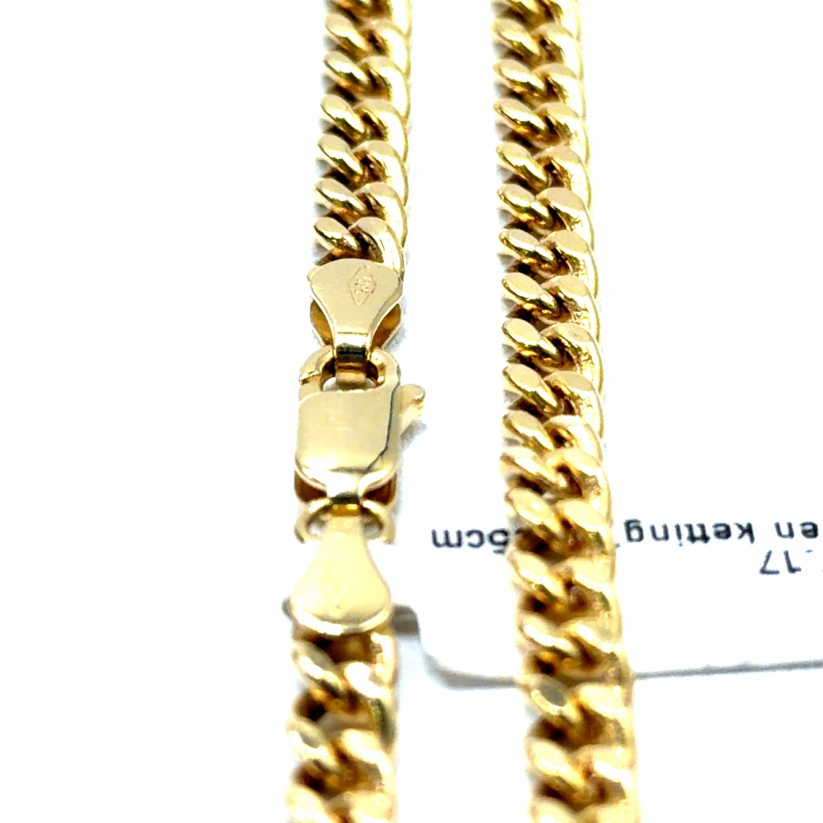 Gouden schakelketting 14K -  65cm, W, Nieuw, Ophalen of Verzenden, W