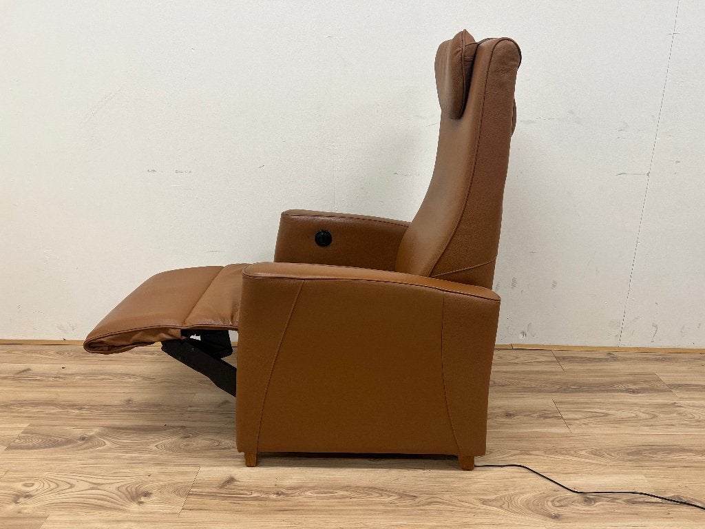 Sta op stoel fitform cognac leder, Diversen, Ophalen, Zo goed als nieuw