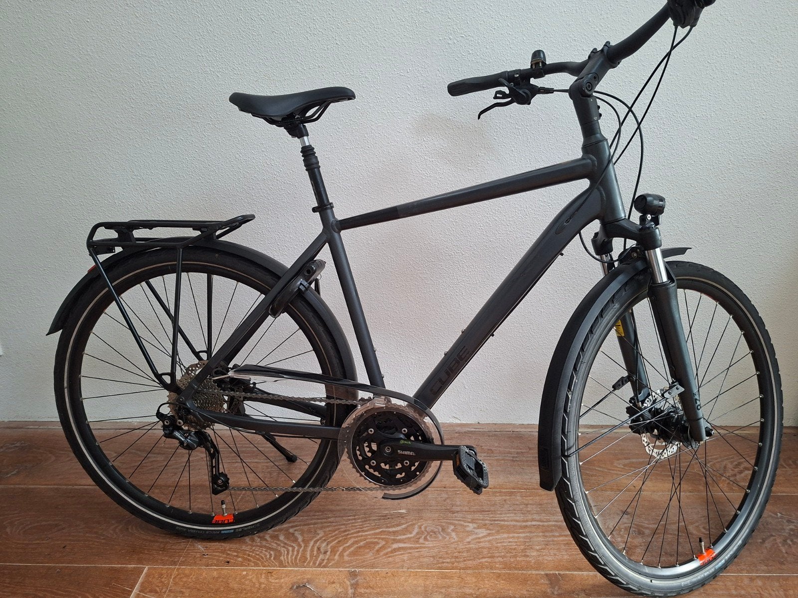 CUBE Touring Exc Iridium/Orange 2022 Maat M, Fietsen en Brommers, Gebruikt, Versnellingen, Schijfrem, 53 tot 57 cm