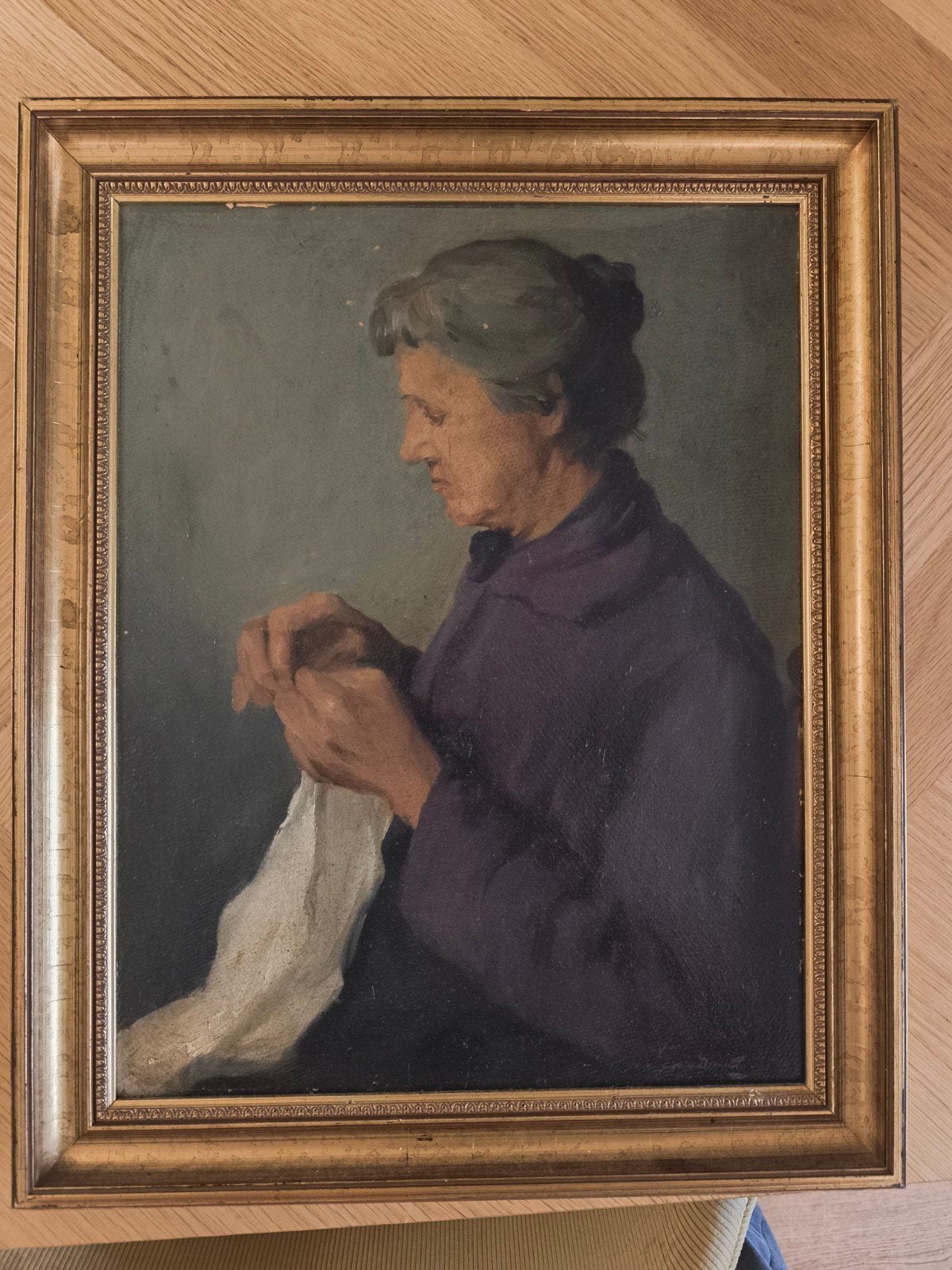 Arend Jan van Driesten - Portret van zijn moeder, Ophalen of Verzenden