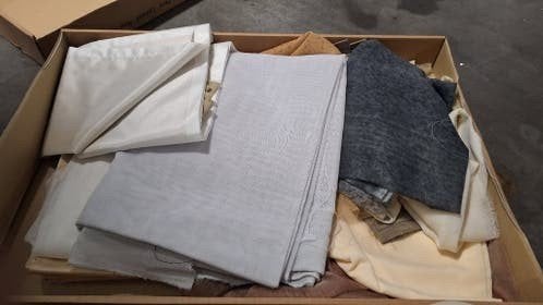 Restpartij skai leer en stoffen Diverse kleuren en material, Ophalen of Verzenden
