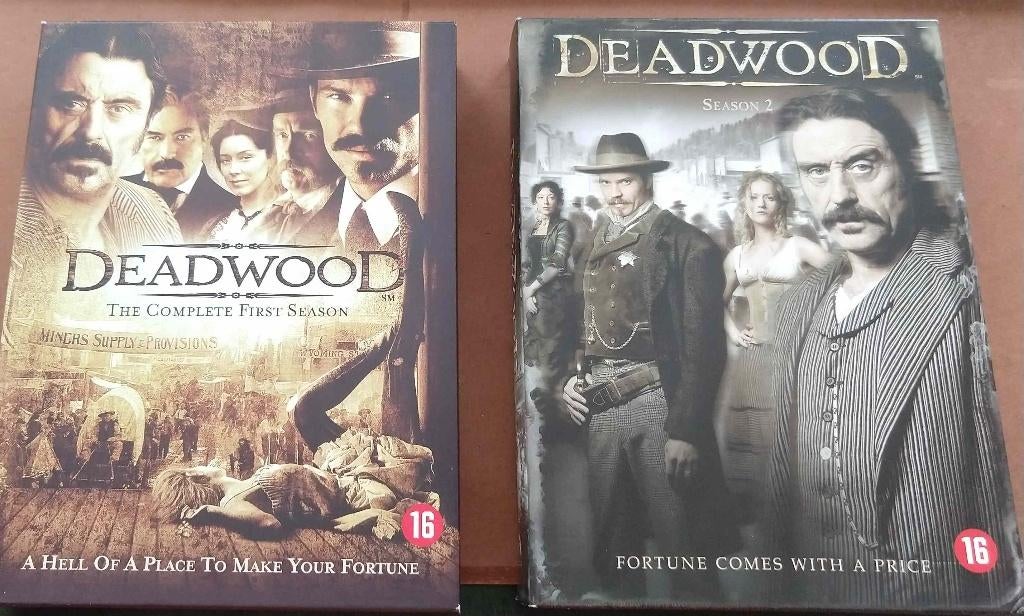 Deadwood Seizoen 1 + 2 (8 DVD 's), Vanaf 12 jaar, Ophalen of Verzenden, Zo goed als nieuw, Actie en Avontuur