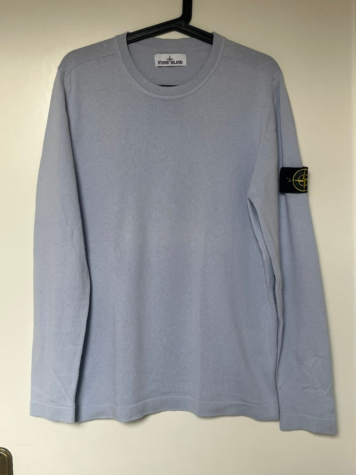 Cyaan blauwe stone island trui jumper pull S, Ophalen of Verzenden, Zo goed als nieuw, Maat 46 (S) of kleiner, Blauw